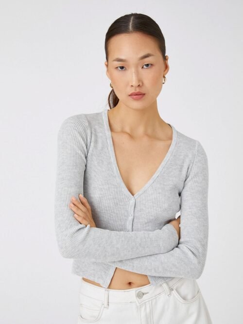 Knitwear Cardigan Slim Fit with Snap Fastener